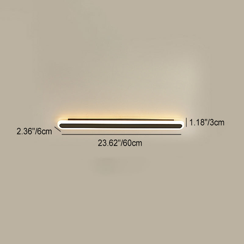 مصباح حائط LED من الأكريليك والحديد المستطيل بتصميم عصري بسيط لغرفة المعيشة