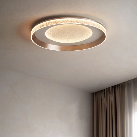 مصباح سقف LED بتصميم دائري من الأكريليك بتصميم بسيط وعصري لغرفة المعيشة