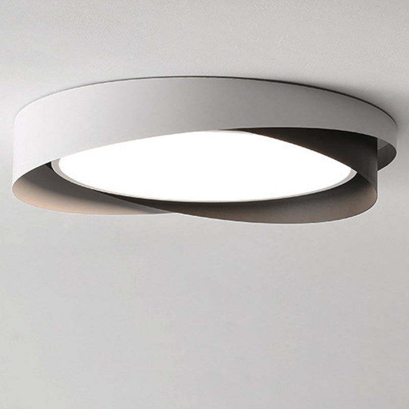 Modern Simplicity Iron Acrylic Square Round Rectangular LED Flush Mount Ceiling Light For Living Room