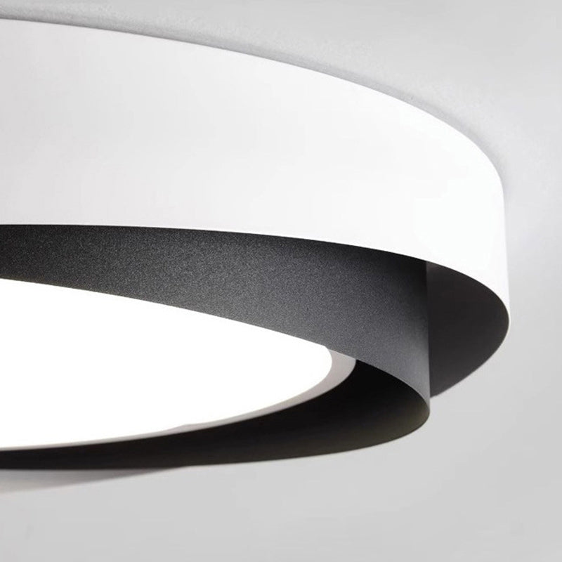 Modern Simplicity Iron Acrylic Square Round Rectangular LED Flush Mount Ceiling Light For Living Room