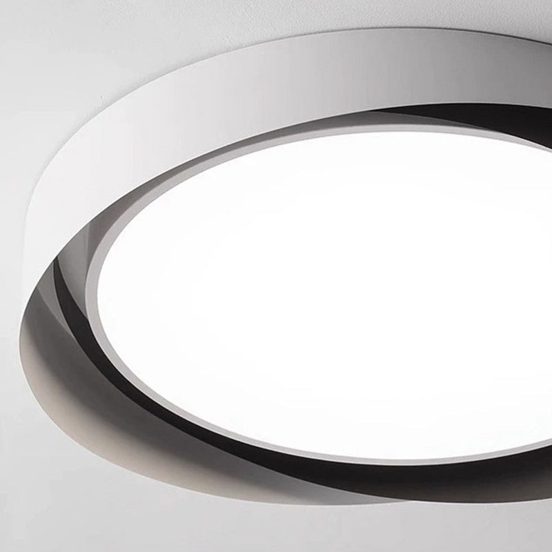 Modern Simplicity Iron Acrylic Square Round Rectangular LED Flush Mount Ceiling Light For Living Room