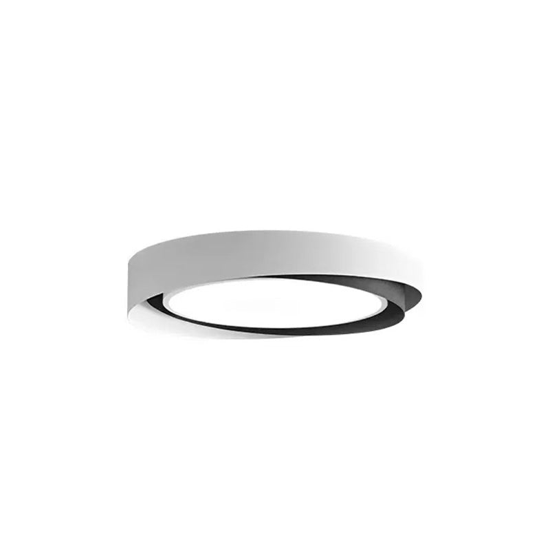 Modern Simplicity Iron Acrylic Square Round Rectangular LED Flush Mount Ceiling Light For Living Room