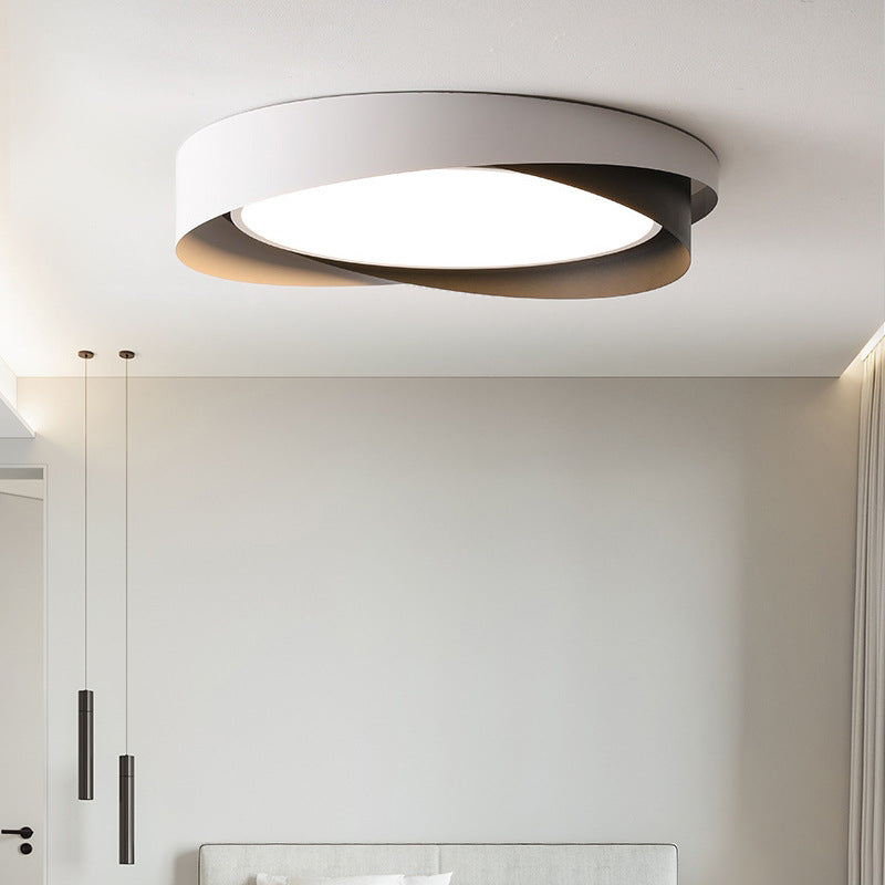 Modern Simplicity Iron Acrylic Square Round Rectangular LED Flush Mount Ceiling Light For Living Room