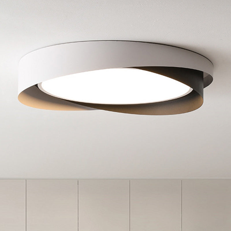 Modern Simplicity Iron Acrylic Square Round Rectangular LED Flush Mount Ceiling Light For Living Room