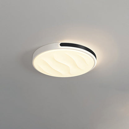 Modern Minimalist Round Square Rectangle Triangle Iron Frame Acrylic PVC Shade LED Flush Mount Ceiling Light For Living Room