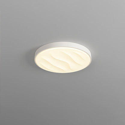 Modern Minimalist Round Square Rectangle Triangle Iron Frame Acrylic PVC Shade LED Flush Mount Ceiling Light For Living Room