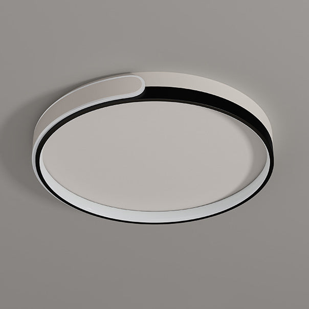 Modern Minimalist Round Square Rectangle Triangle Iron Frame Acrylic PVC Shade LED Flush Mount Ceiling Light For Living Room