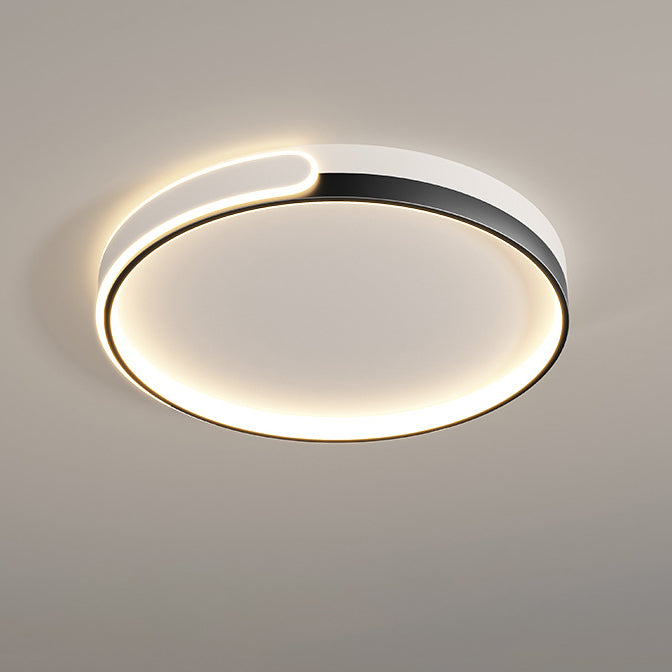Modern Minimalist Round Square Rectangle Triangle Iron Frame Acrylic PVC Shade LED Flush Mount Ceiling Light For Living Room