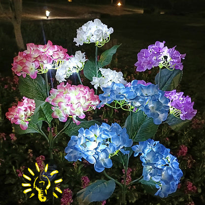 Contemporary Creative Cloth Artificial Flower LED Solar Waterproof Lawn Insert Light For Outdoor Patio