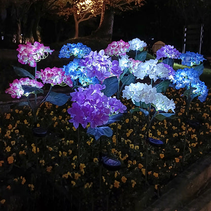 Contemporary Creative Cloth Artificial Flower LED Solar Waterproof Lawn Insert Light For Outdoor Patio