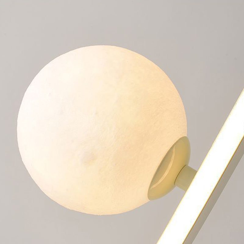 Contemporary Creative Decorative Curved Line Iron Acrylic Aluminum Silicone LED Table Lamp For Bedroom