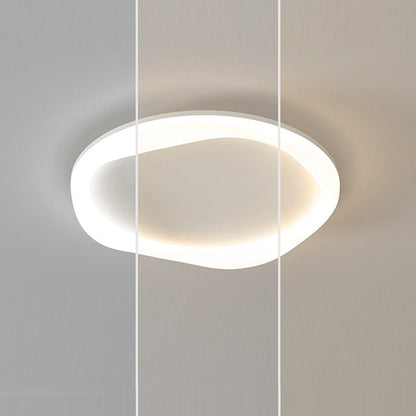 Modern Simplicity Iron Acrylic Round LED Flush Mount Ceiling Light For Bedroom