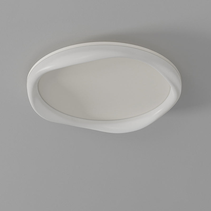 Modern Simplicity Iron Acrylic Round LED Flush Mount Ceiling Light For Bedroom