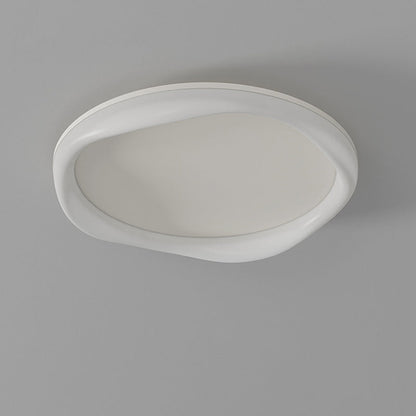 Modern Simplicity Iron Acrylic Round LED Flush Mount Ceiling Light For Bedroom