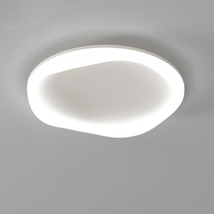 Modern Simplicity Iron Acrylic Round LED Flush Mount Ceiling Light For Bedroom