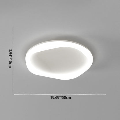 Modern Simplicity Iron Acrylic Round LED Flush Mount Ceiling Light For Bedroom