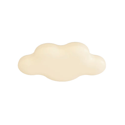 Modern Minimalist Cream Cloud Iron PE LED Flush Mount Ceiling Light For Bedroom