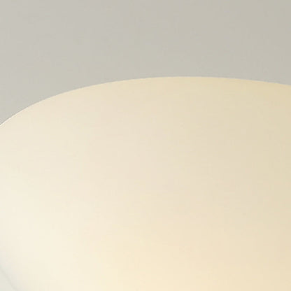 Modern Minimalist Pebble Shape Hardware PE LED Flush Mount Ceiling Light For Bedroom