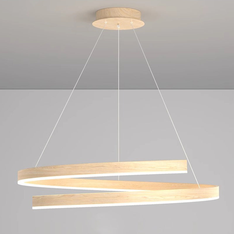 ثريات LED معاصرة مبتكرة من الحديد والألومنيوم والسيليكون والأكريليك مزودة بإضاءة جزيرة لغرفة الطعام