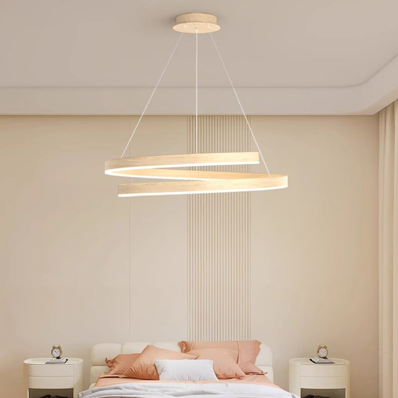 ثريات LED معاصرة مبتكرة من الحديد والألومنيوم والسيليكون والأكريليك مزودة بإضاءة جزيرة لغرفة الطعام