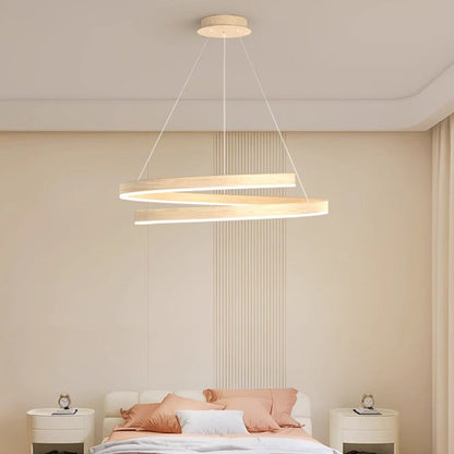 ثريات LED معاصرة مبتكرة من الحديد والألومنيوم والسيليكون والأكريليك مزودة بإضاءة جزيرة لغرفة الطعام