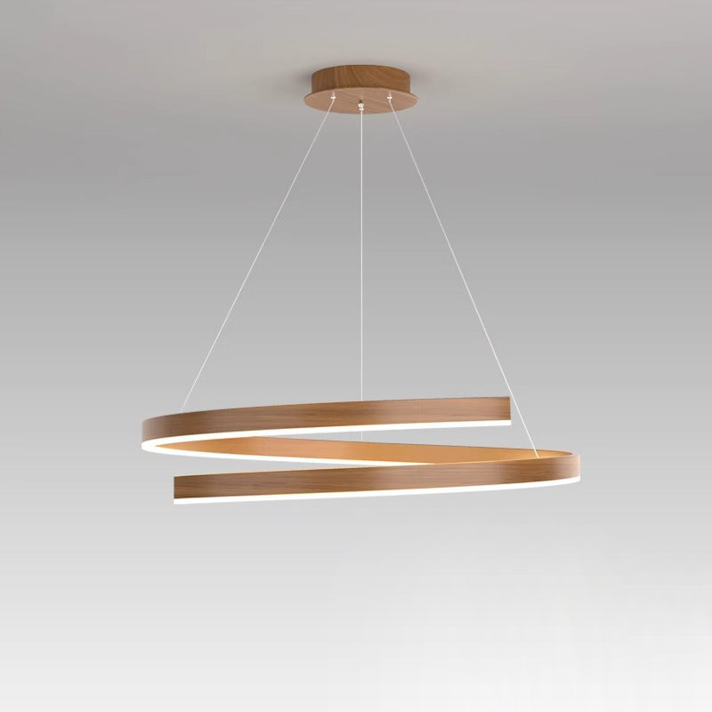 ثريات LED معاصرة مبتكرة من الحديد والألومنيوم والسيليكون والأكريليك مزودة بإضاءة جزيرة لغرفة الطعام