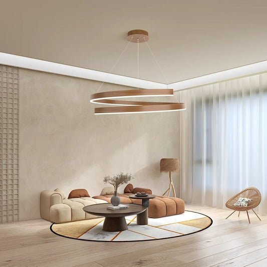 ثريات LED معاصرة مبتكرة من الحديد والألومنيوم والسيليكون والأكريليك مزودة بإضاءة جزيرة لغرفة الطعام