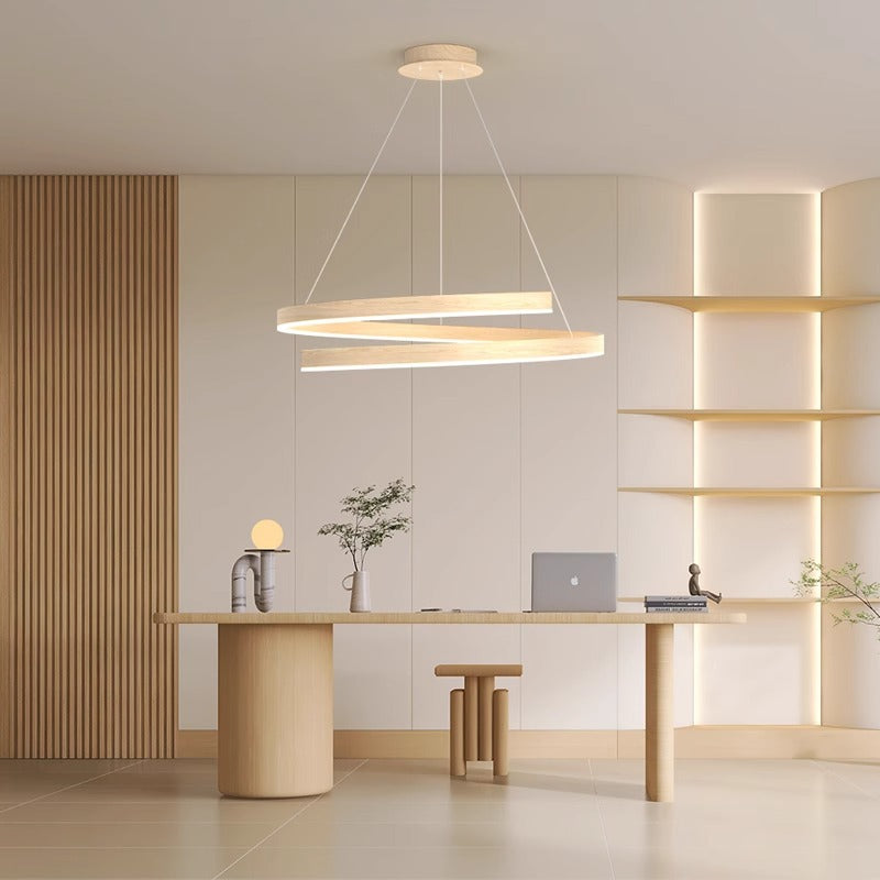 ثريات LED معاصرة مبتكرة من الحديد والألومنيوم والسيليكون والأكريليك مزودة بإضاءة جزيرة لغرفة الطعام