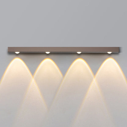 Modern Minimalist Long Multi Lights Aluminum LED Wall Sconce Lamp For Hallway