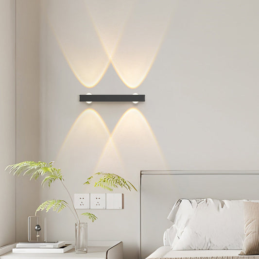 مصباح حائط LED من الألومنيوم متعدد الأضواء طويل وحديث بسيط للممر 