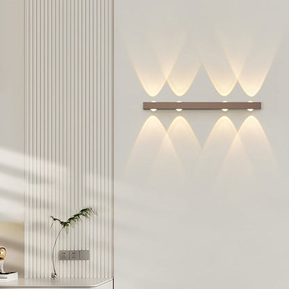 Modern Minimalist Long Multi Lights Aluminum LED Wall Sconce Lamp For Hallway