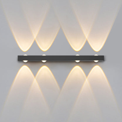 Modern Minimalist Long Multi Lights Aluminum LED Wall Sconce Lamp For Hallway
