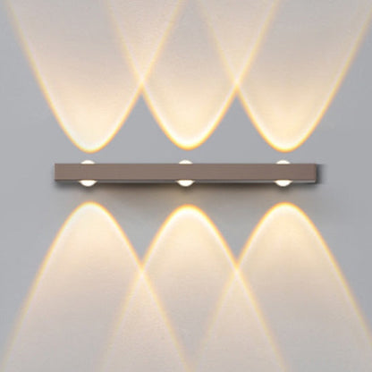 Modern Minimalist Long Multi Lights Aluminum LED Wall Sconce Lamp For Hallway