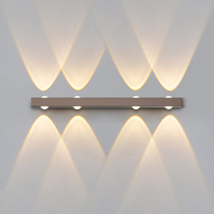 Modern Minimalist Long Multi Lights Aluminum LED Wall Sconce Lamp For Hallway