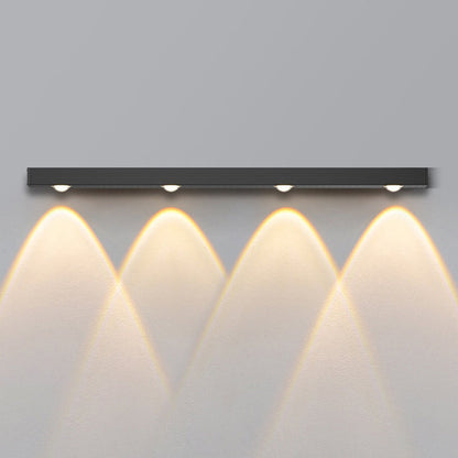 Modern Minimalist Long Multi Lights Aluminum LED Wall Sconce Lamp For Hallway