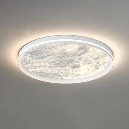 Contemporary Nordic Round Clouds Aluminum Acrylic LED Flush Mount Ceiling Light For Living Room