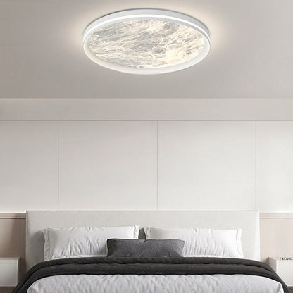 Contemporary Nordic Round Clouds Aluminum Acrylic LED Flush Mount Ceiling Light For Living Room