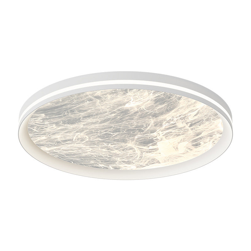 Contemporary Nordic Round Clouds Aluminum Acrylic LED Flush Mount Ceiling Light For Living Room
