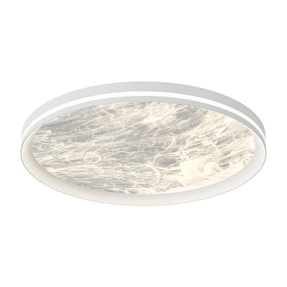 Contemporary Nordic Round Clouds Aluminum Acrylic LED Flush Mount Ceiling Light For Living Room