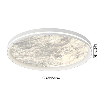 Contemporary Nordic Round Clouds Aluminum Acrylic LED Flush Mount Ceiling Light For Living Room