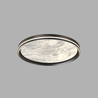 Contemporary Nordic Round Clouds Aluminum Acrylic LED Flush Mount Ceiling Light For Living Room