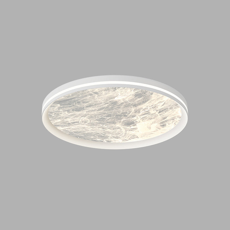 Contemporary Nordic Round Clouds Aluminum Acrylic LED Flush Mount Ceiling Light For Living Room