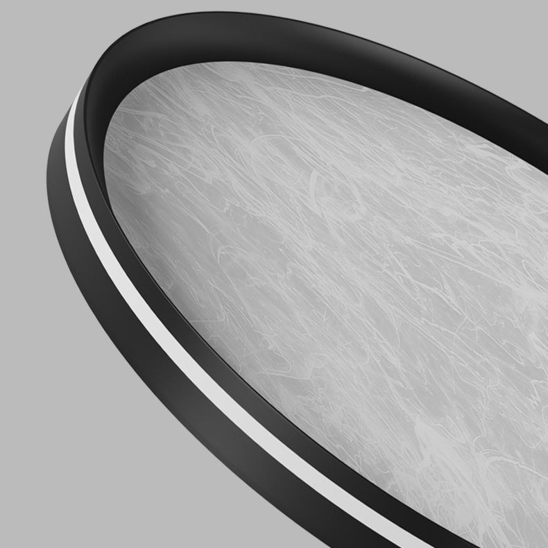 Contemporary Nordic Round Clouds Aluminum Acrylic LED Flush Mount Ceiling Light For Living Room