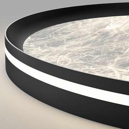 Contemporary Nordic Round Clouds Aluminum Acrylic LED Flush Mount Ceiling Light For Living Room