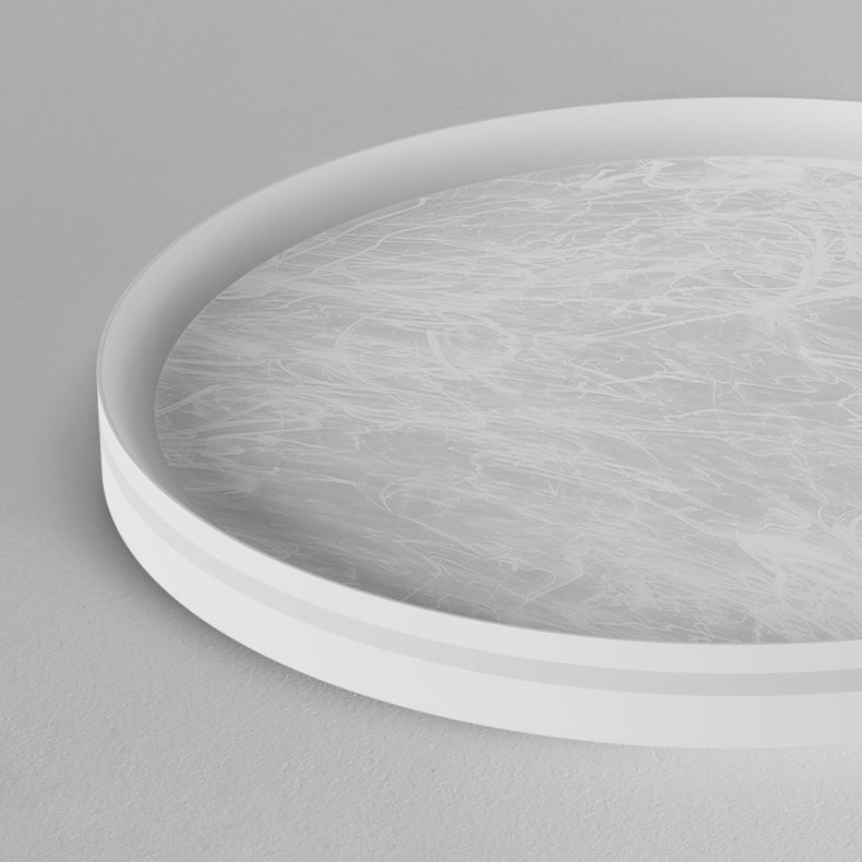Contemporary Nordic Round Clouds Aluminum Acrylic LED Flush Mount Ceiling Light For Living Room