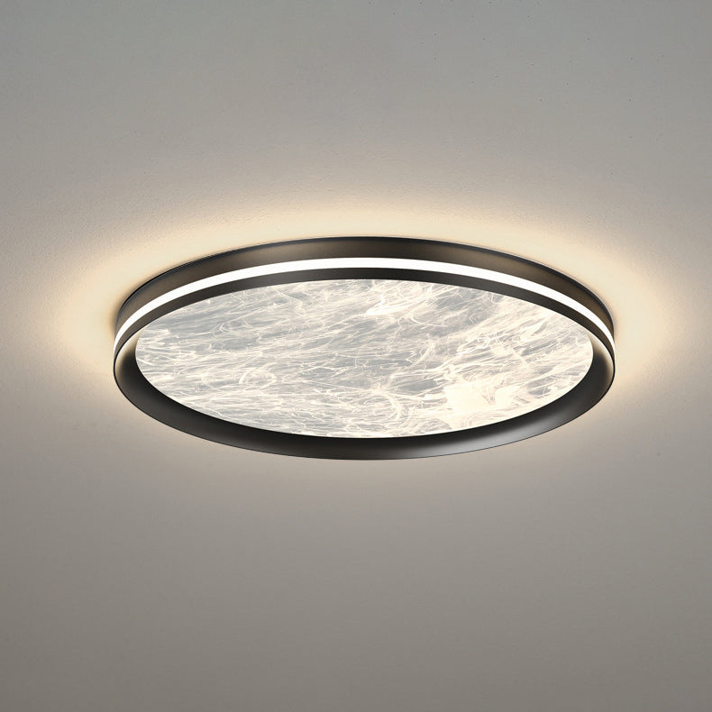Contemporary Nordic Round Clouds Aluminum Acrylic LED Flush Mount Ceiling Light For Living Room