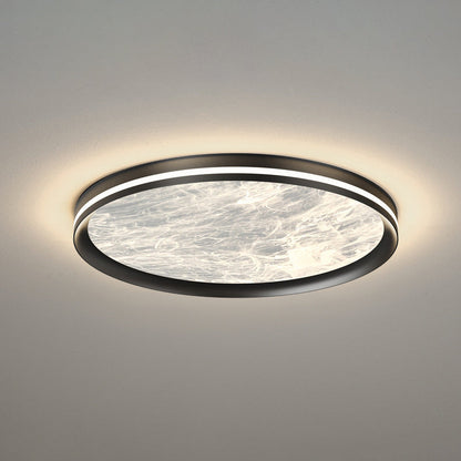 Contemporary Nordic Round Clouds Aluminum Acrylic LED Flush Mount Ceiling Light For Living Room