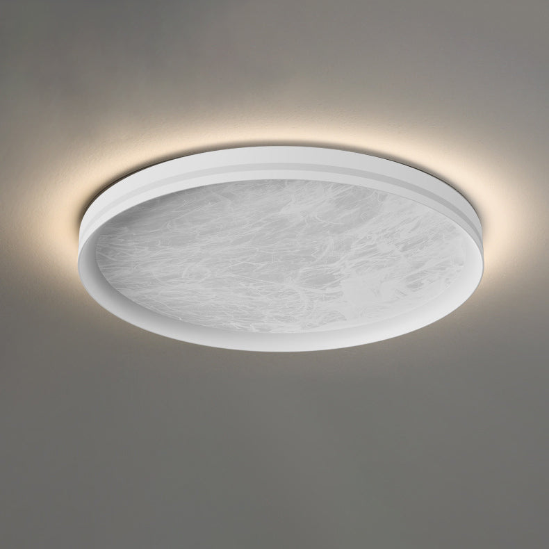 Contemporary Nordic Round Clouds Aluminum Acrylic LED Flush Mount Ceiling Light For Living Room