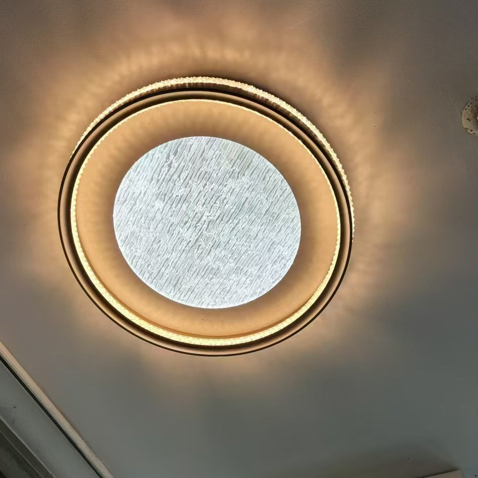 Modern Minimalist Clouds Round Square Iron Aluminum Acrylic LED Flush Mount Ceiling Light For Living Room