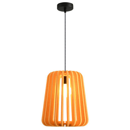 Contemporary Creative Pumpkin Column Shaped Birdcage Acoustic Iron Felt 1 - Light Pendant Light For Bedroom